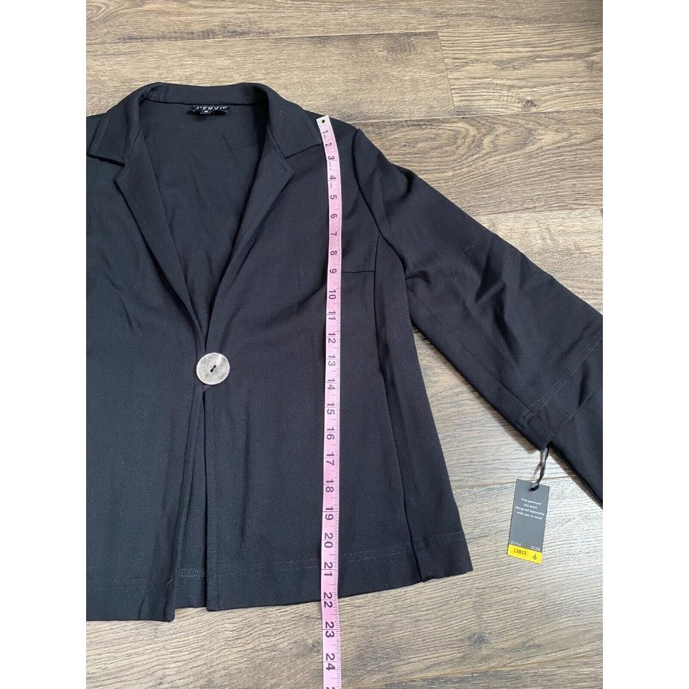 NWT Womens J'ENVIE new york black blazer jacket stretch size 6 - Picture 7 of 11